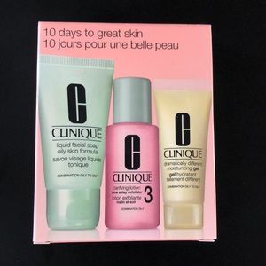 CLINIQUE 3-STEP SKIN CARE SYSTEM FOR OILY SKIN